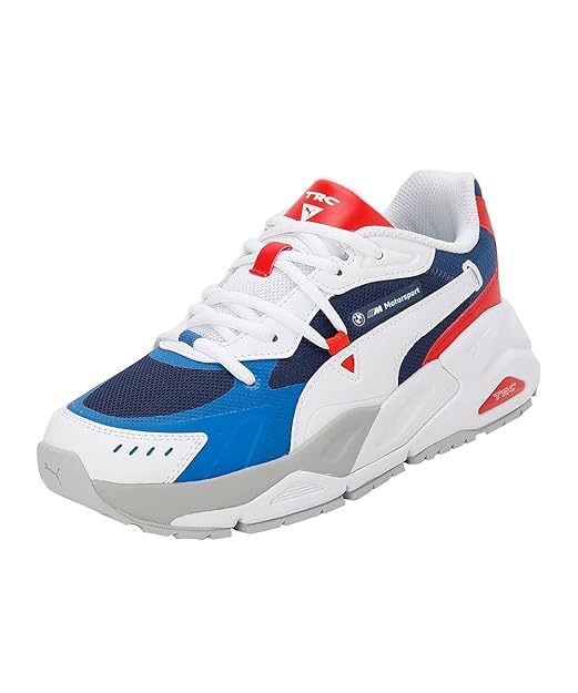 Puma Womens BMW MMS TRC Mira Tech WNS Pro Blue-White-Pop Red Sneaker UK-3 (30762401)