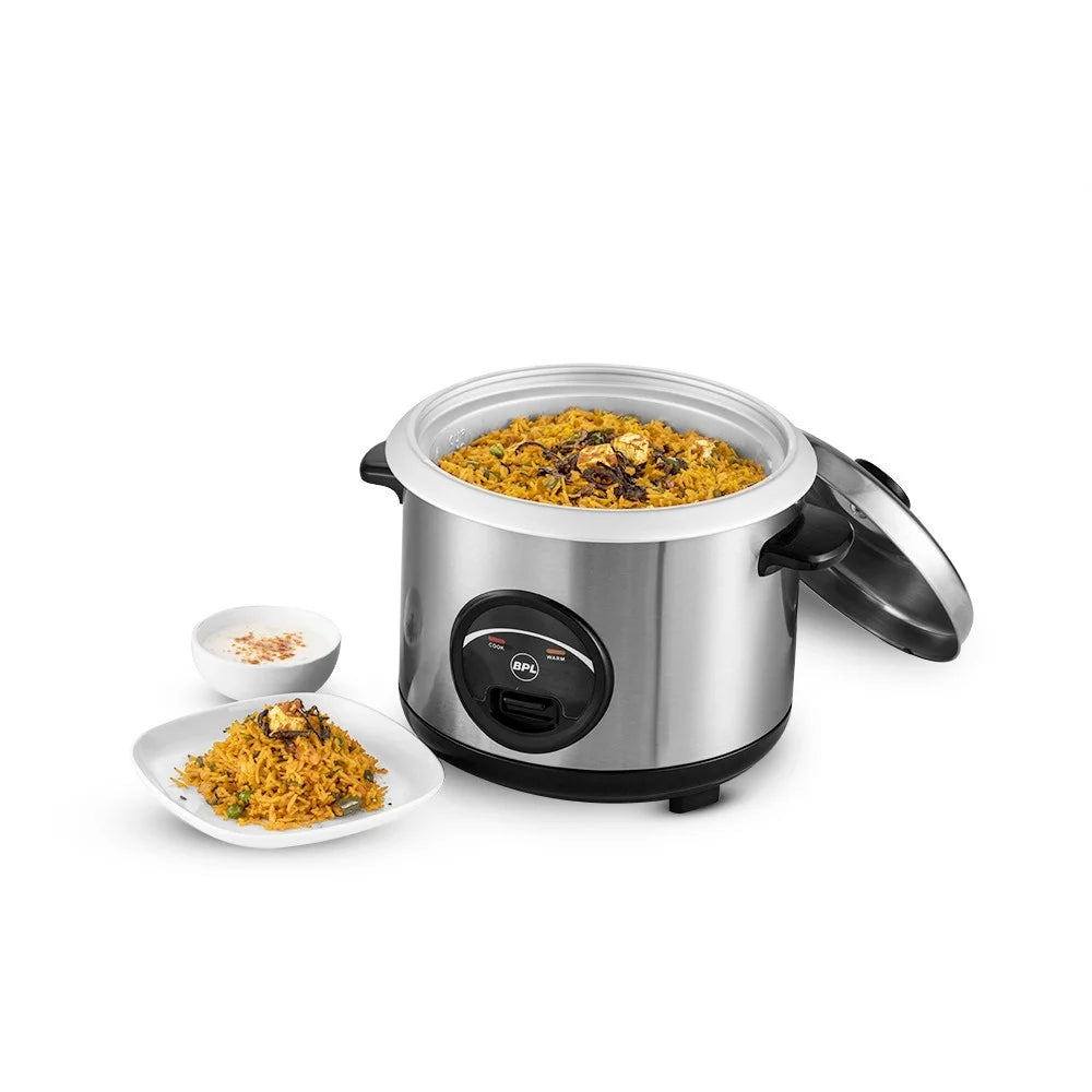 BPL BRCO001182B 700 W Rice Cooker (1.8 L, Stainless Steel)