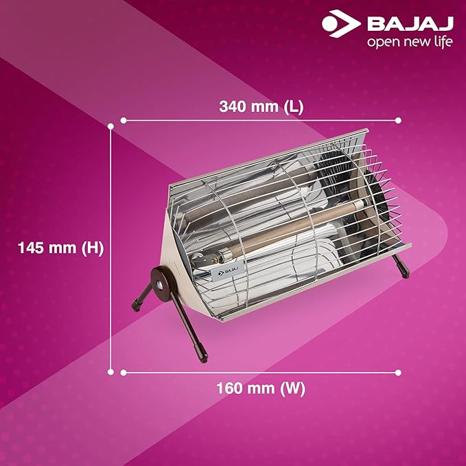 Bajaj Minor 1000 Watts Radiant Room Heater | ISI Approved