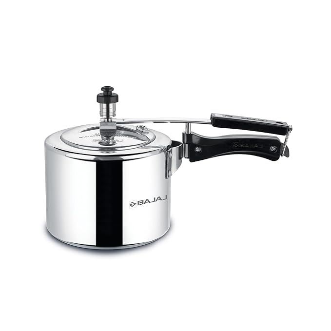 Bajaj PCX 43 Majesty 3L Aluminium Pressure Cooker With Duo Inner Lid,Silver,3 litre