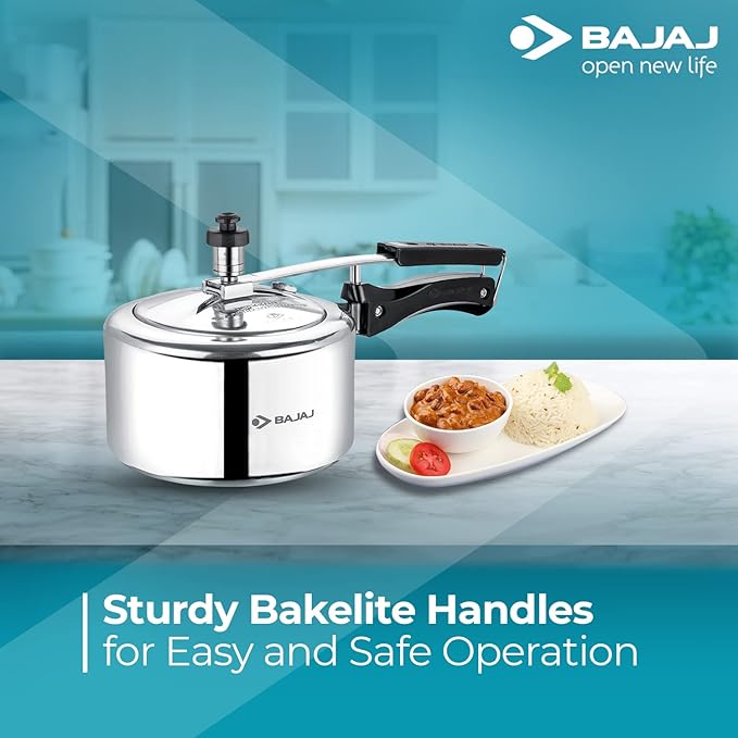 Bajaj 35 Psi Pressure Cooker Capacity: Litre Aluminium Bajaj New