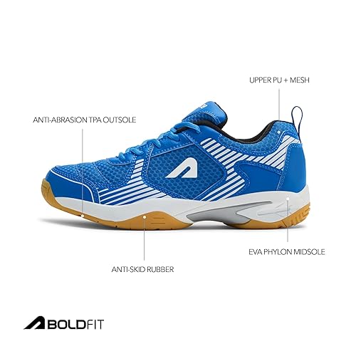 Boldfit Badminton Shoes Shuttle Non Marking Shoes for Badminton Men UK-11