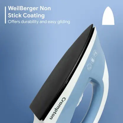 Crompton ACGEI-BRIO 1000 W Dry Iron  (SKY BLUE)