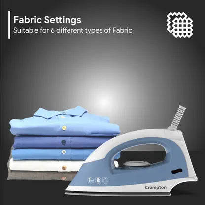 Crompton ACGEI-BRIO 1000 W Dry Iron  (SKY BLUE)