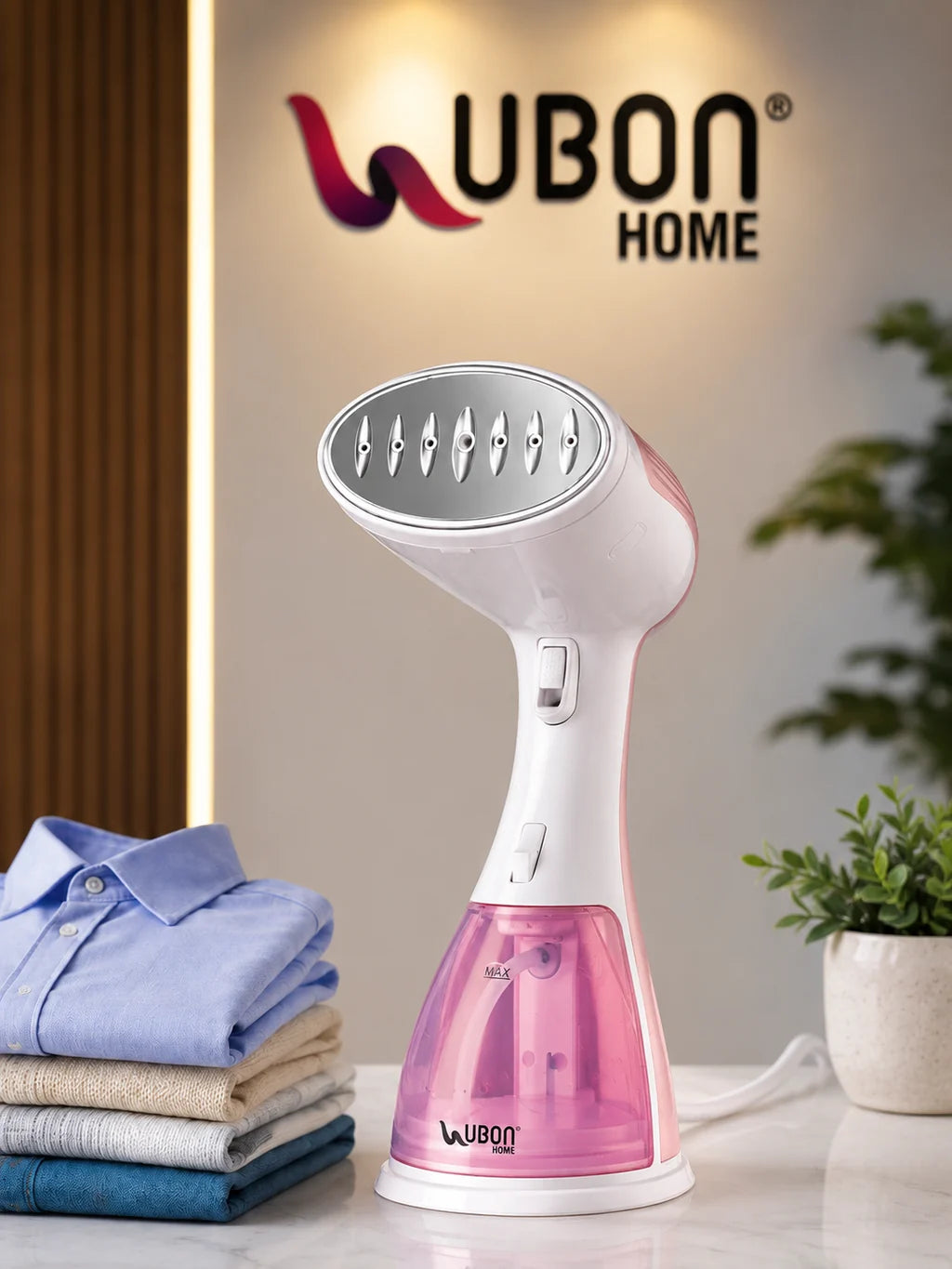 UBON Home Steam Pro IR-5025 1500W Handheld Garment Steamer | 2-in-1 Steam Iron & Fabric Steamer | Fast 40-Second Heat-Up | 300ml Water Tank | Vertical Steaming for Clothes, Sarees, Suits & Curtains
