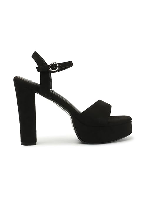 ELLE Women's Stylish and Elegant High Block Heels Fashion sandals UK-8
