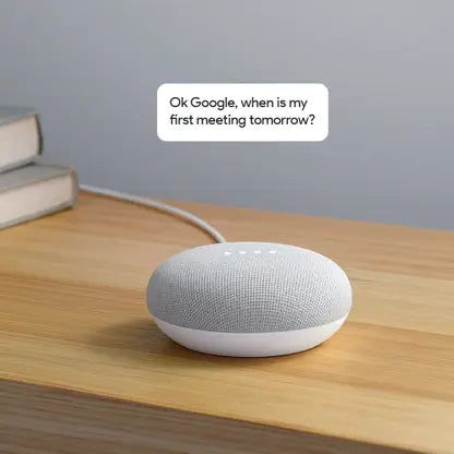 Google Home Mini with Google Assistant Smart Speaker Chalk (Grey