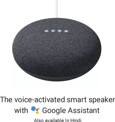 Google Nest Mini (2nd Gen) with Google Assistant Smart Speaker  (Charcoal)