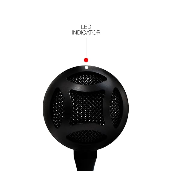 JBL Commercial CSUM06 Mini USB Unidirectional Microphone for Content Creation, Conference Calls, Presentations & Online Classes (Black)