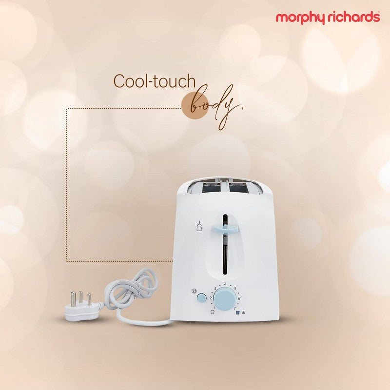 Morphy Richards AT 201 650 W Pop Up Toaster  (White)