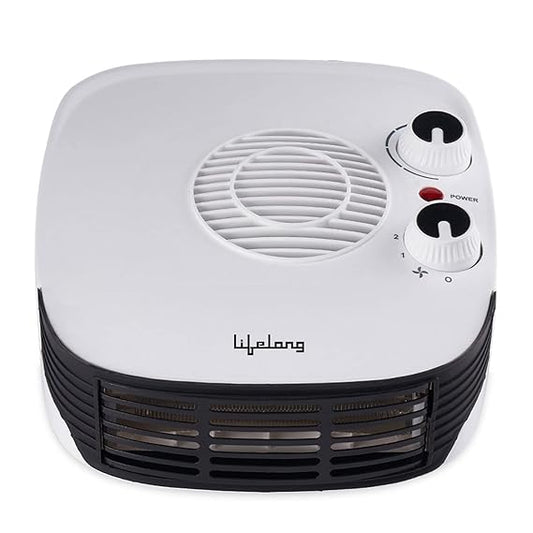 Lifelong Regalia 2000 Watt Room Heater for Home with 3 Air Setting & ISI Certified, Portable Electric Blower Heater, Room Heater for Bedroom & Office  (‎LLFH921, White)