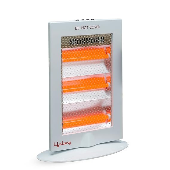 Lifelong Regalia Plus 1200 Watts Halogen Room Heater (LLHH921, Grey)