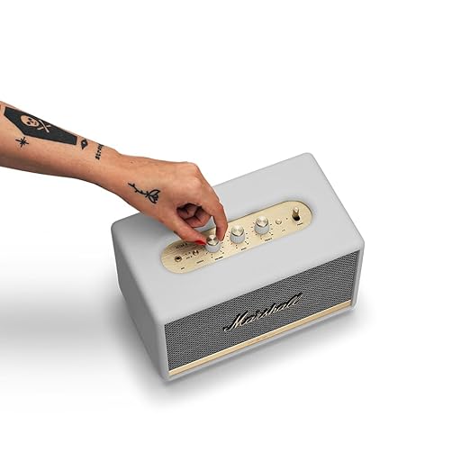 Marshall Acton II Wireless Bluetooth Powered Speaker (White), 30