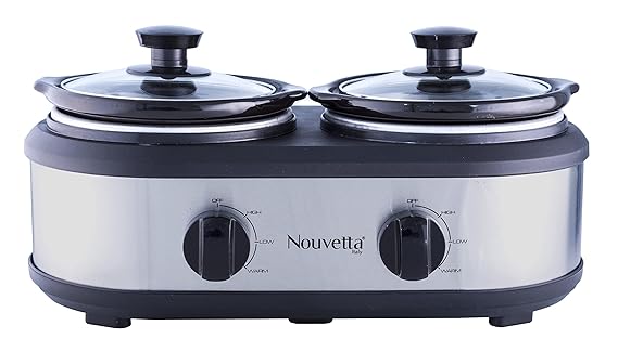 Nouvetta Gourmet Stainless Steel Slow Cooker.