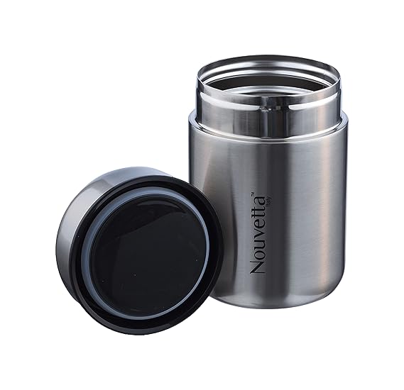 Nouvetta Hot-Spot Vaccum Insulated Lunch Box, 450 ml, Steel