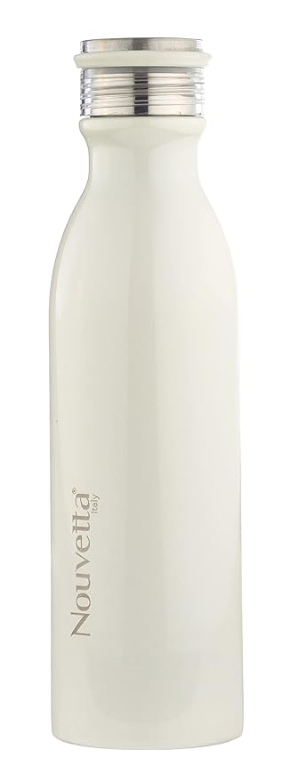 Nouvetta Indigo Double Wall Stainless Steel Flask Bottle , 750 ml, White