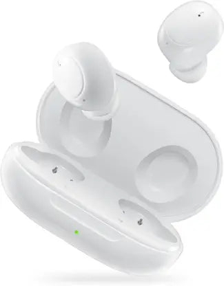 Oppo Enco Buds Bluetooth True Wireless in Ear Earbuds(TWS) with Mic, 24H Battery Life, Supports Dolby Atmos Noise Cancellation During Calls, IP54 Dust & Water Resistant,(White, True Wireless)