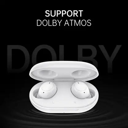 Oppo Enco Buds Bluetooth True Wireless in Ear Earbuds(TWS) with Mic, 24H Battery Life, Supports Dolby Atmos Noise Cancellation During Calls, IP54 Dust & Water Resistant,(White, True Wireless)