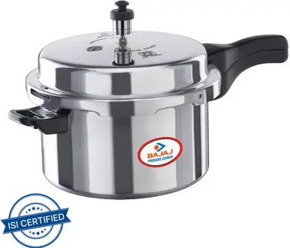 BAJAJ PCX 3 3 L Outer Lid Induction Bottom Pressure Cooker  (Aluminium)