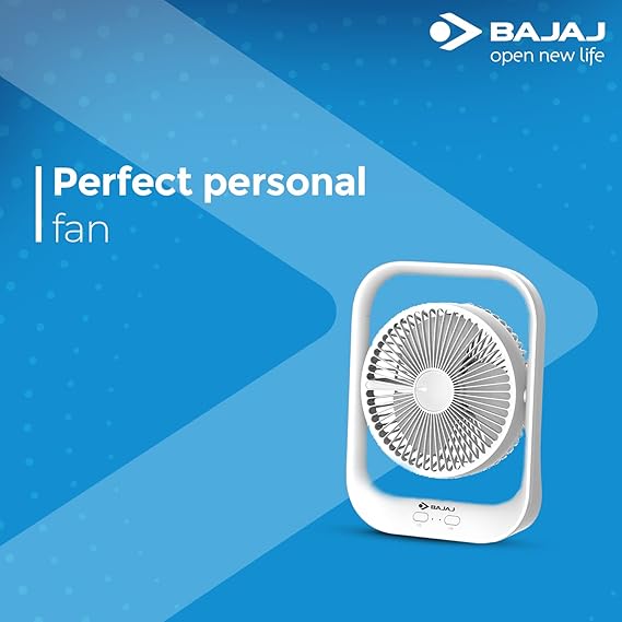 Bajaj PYGMY 178mm White Personal Fan, Regular