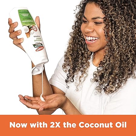 Palmer's Coconut Oil Shampoo for Moisture Boost of Dry, Damaged & Colour Treated Hair, Minimizes Tangles - 400ml (Pack of 2)