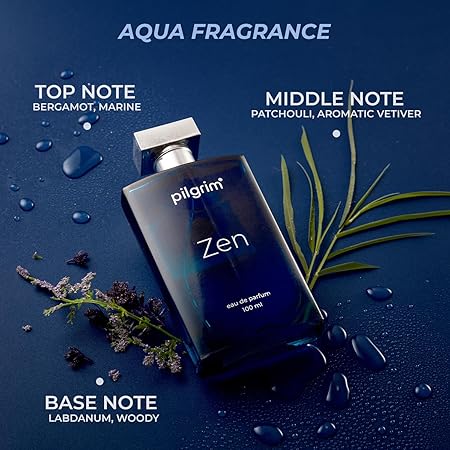Pilgrim Men Zen Eau De Parfum With Aqua Notes Aromatic Vetiver - Main Image