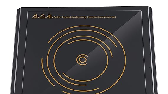 Bajaj Popular Ultra 1400W Induction Cooktop | Pan Sensor Technology | Voltage Pro Technology | LED Display