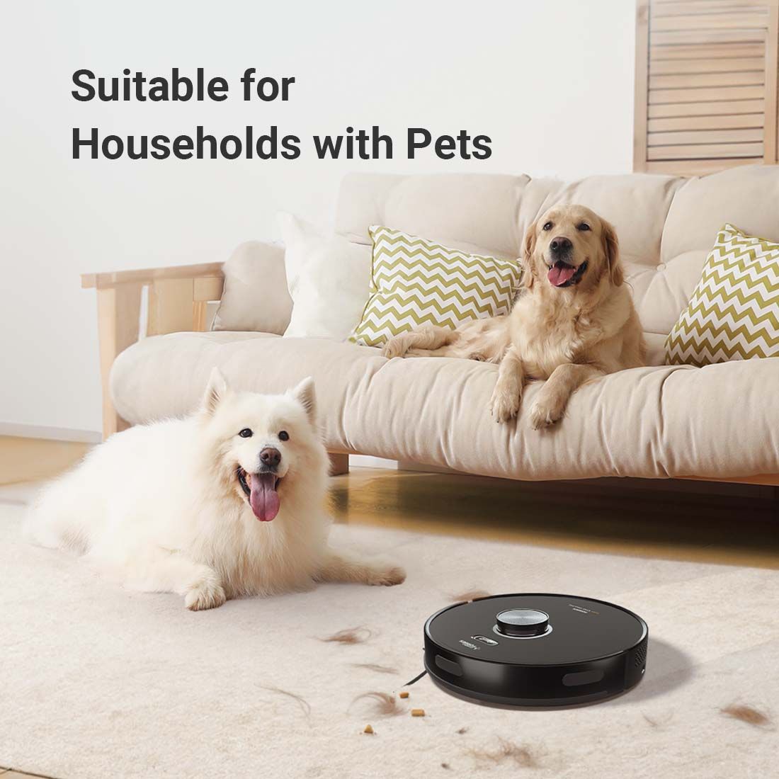 EUREKA FORBES  Robotic LVAC VOICE PRO Robotic Floor Cleaner with 2 in 1 Mopping and Vacuum (WiFi Connectivity, Google Assistant and Alexa)  (Black)