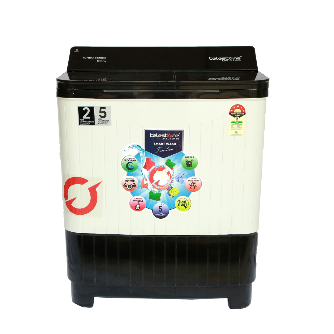 Telestone TURBO 10 KG Semi-Automatic Washing Machine