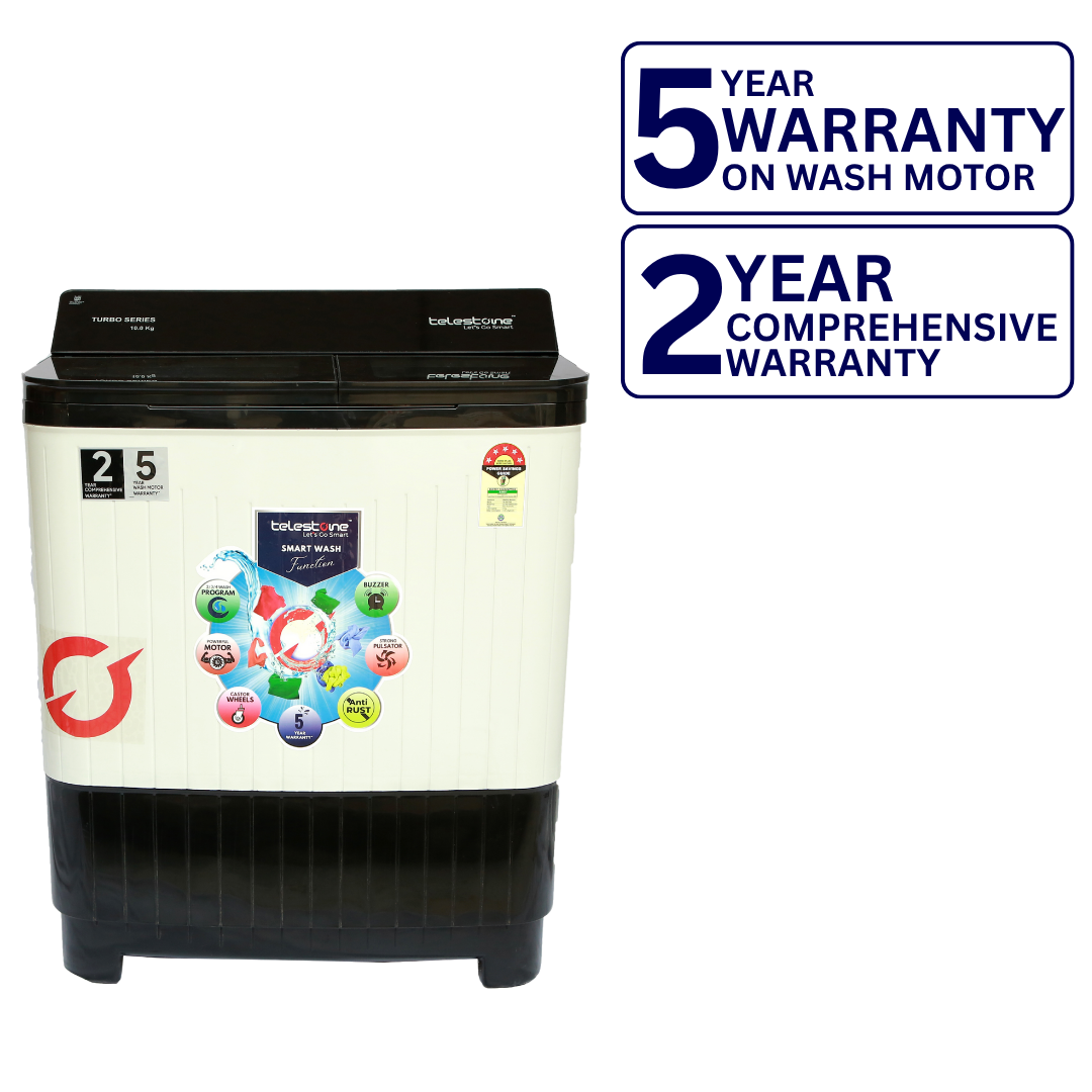 Telestone TURBO 10 KG Semi-Automatic Washing Machine