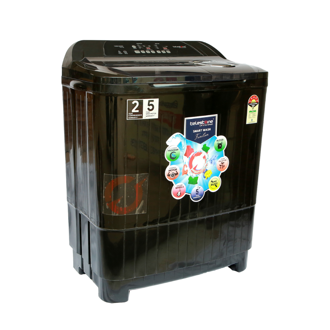 Telestone TURBO 10 KG Semi-Automatic Washing Machine with Electronic Touch Panel