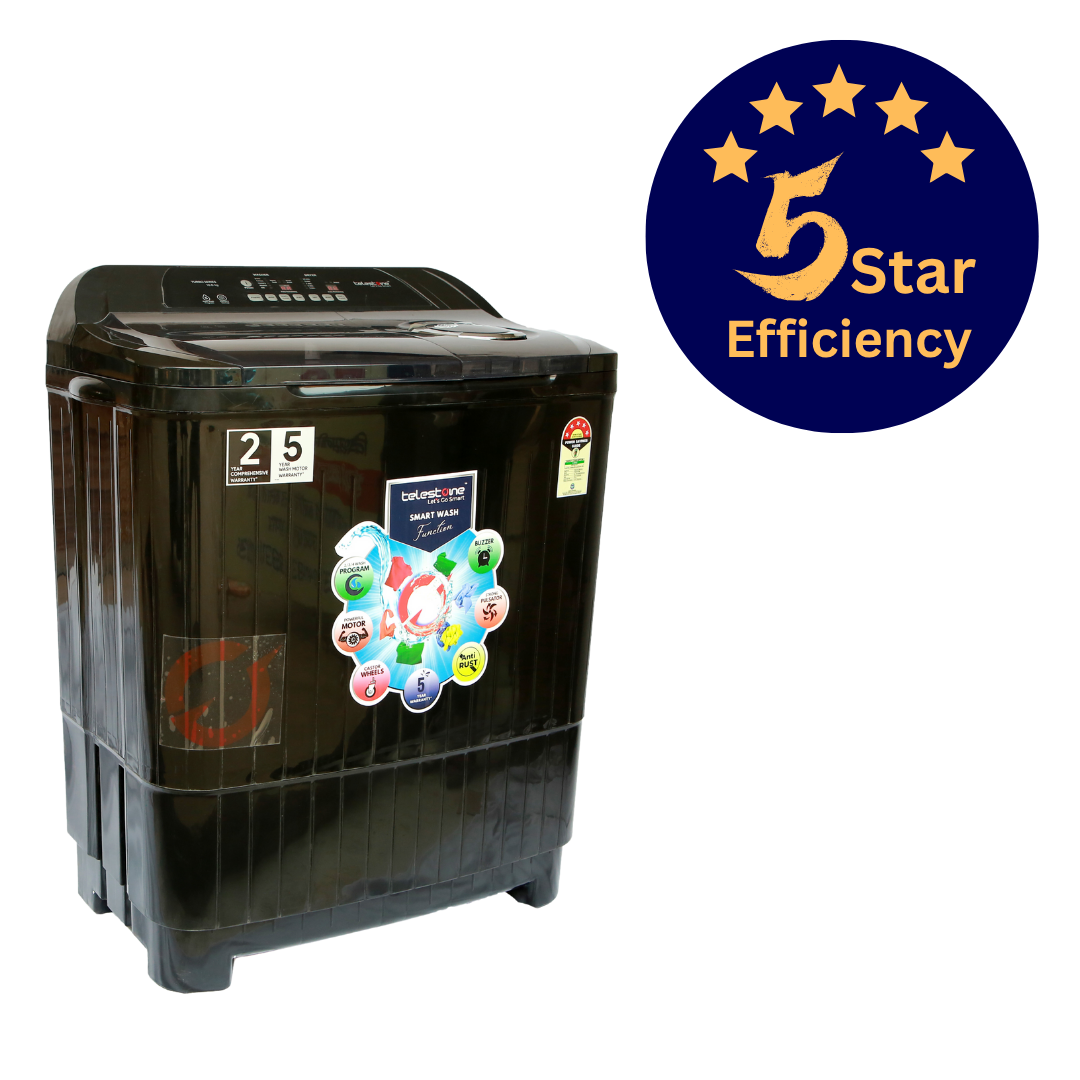 Telestone TURBO 10 KG Semi-Automatic Washing Machine with Electronic Touch Panel
