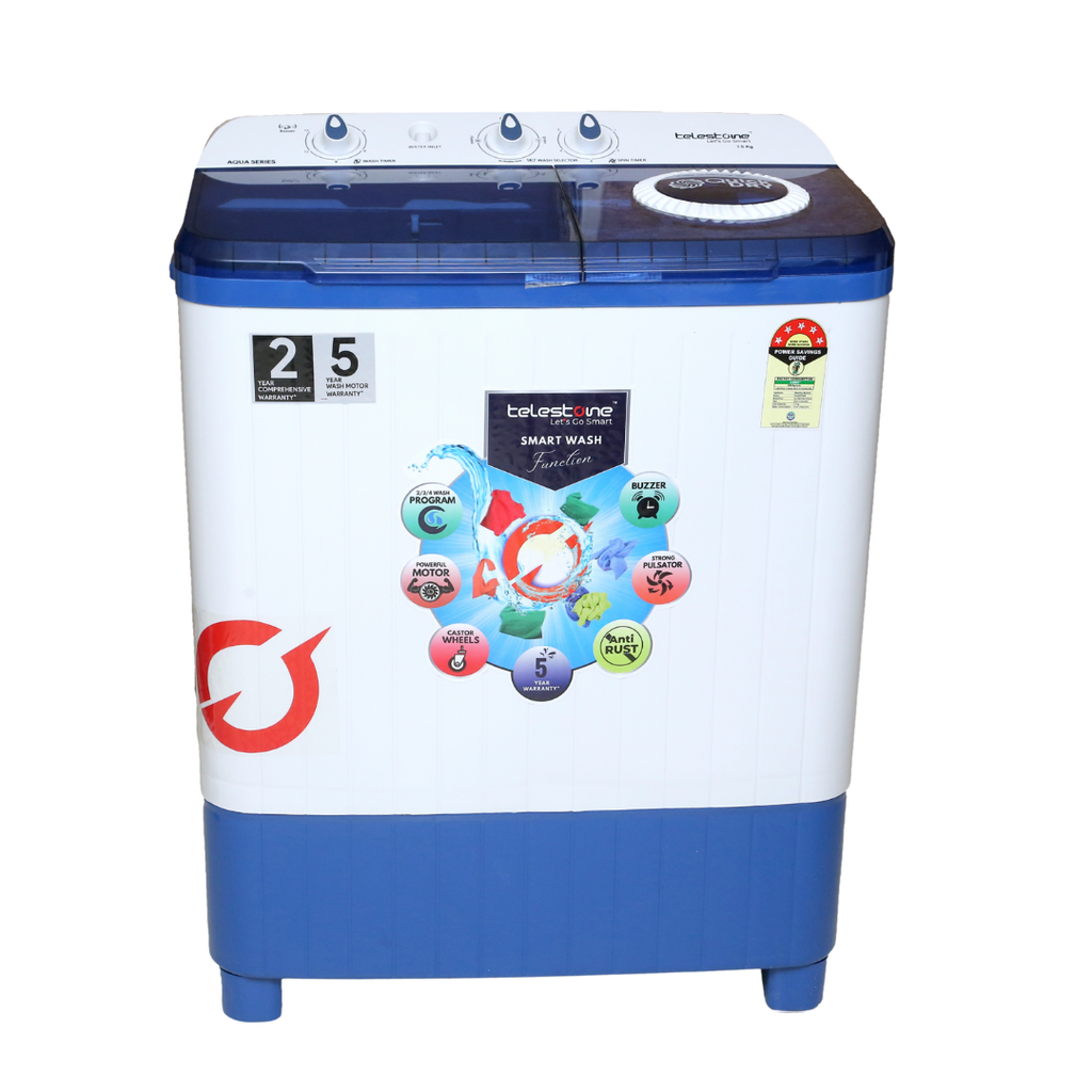 Telestone AQUA 7.5 KG Semi-Automatic Washing Machine
