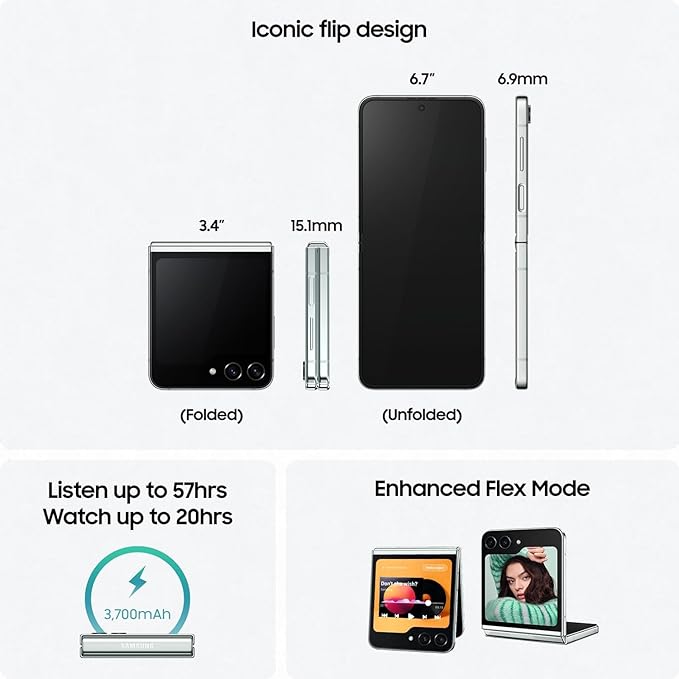 Samsung Galaxy Z Flip5 Cream, 8GB RAM, 512GB  (Open Box)