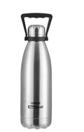 Vinod Classic 24 Hours Hot and Cold Flask Bottle with Copper Coating Inside and Fabricated 18/8 Stainless Steel Outside with Handle | Stainless Steel Water Bottle for Daily Use - 1.5 litres (Silver)