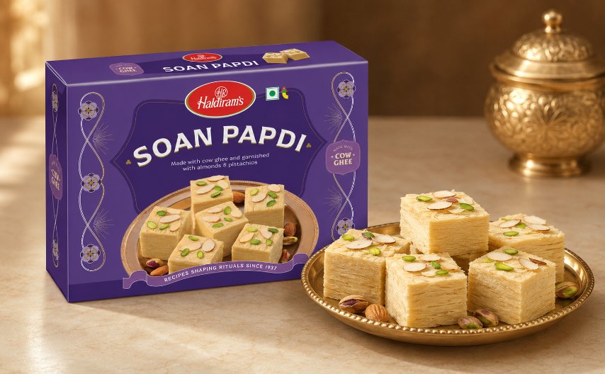 Haldiram's Soan Papdi With Cow Ghee 500g