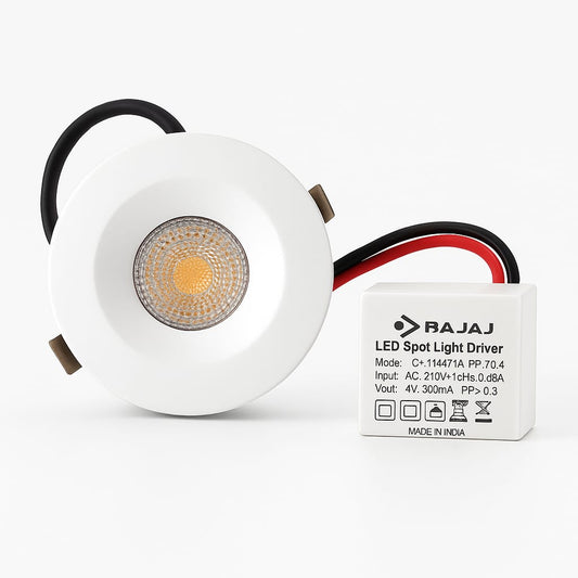 Bajaj RD WDL 2-Watt LED Spot Light Pack of 6 (830049)