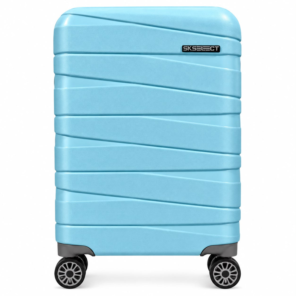Sk Select 20-Inch Lightweight Cabin Luggage Trolley Bag with 8 Wheels, 360° Spinner Wheels, and Spacious Storage