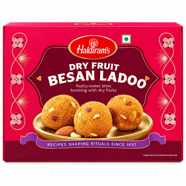 Haldiram’s Besan Ladoo 800g – Buy 1 Get 1 Free | Traditional Indian Sweet