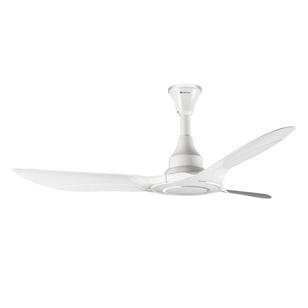 Bajaj Astor 1250mm White and Silver Chrome Ceiling Fan