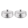Sanjeev Kapoor By Classic Essentials Stainless Steel Royal 2 Piece Insulated Casserole Set (1200ml + 1200ml)