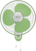 HAVELLS Gatik Neo 400 mm Wall Fan (White Green)