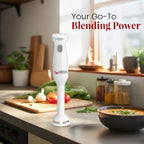 Ubon 250 W White Hand Blender (hand blender HB-9000 250w Blend mate series)
