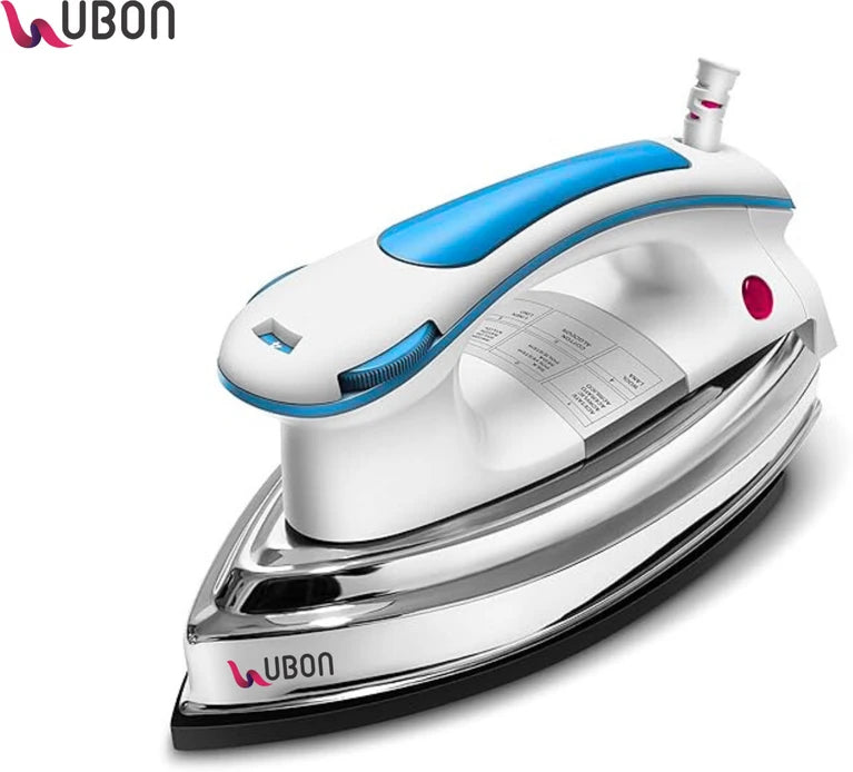 Ubon Heavy Weight Plancha Dry Iron 1200W, Multiple Temperature Control 1200 W Dry Iron (Blue)