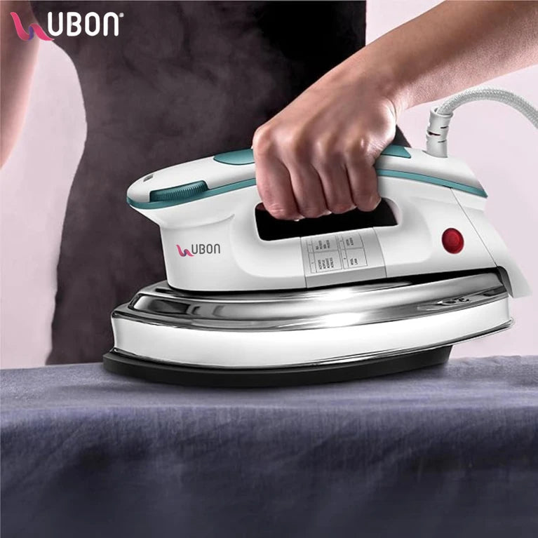 Ubon Heavy Weight Plancha Dry Iron 1200W, Multiple Temperature Control 1200 W Dry Iron (Blue)