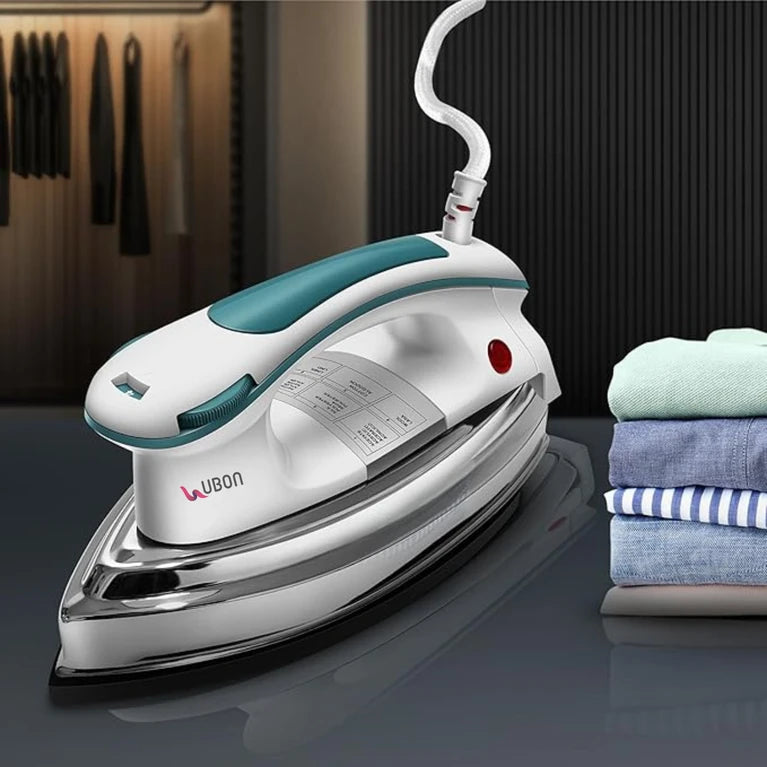 Ubon Heavy Weight Plancha Dry Iron 1200W, Multiple Temperature Control 1200 W Dry Iron (Blue)