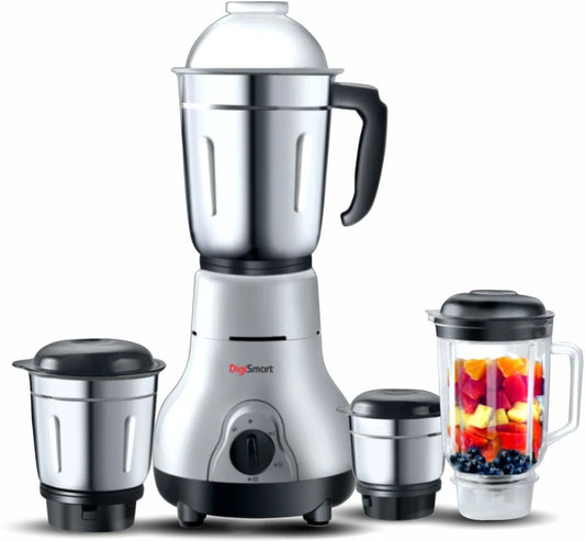 Digismart 4 Jars 750 W Mixer Grinder (KITCHEN MATE | 4 Jars | BLACK AND GRAY)