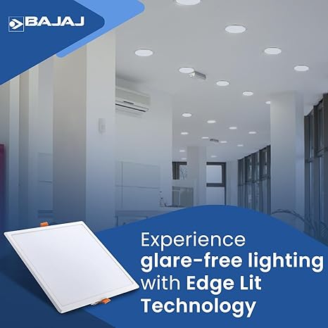 Bajaj IVORA LED Panel 9W WDL Warm Daylight Square (Pack of 10)