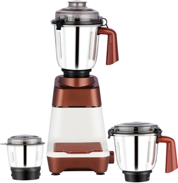 Morphy Richards LUSH 640111 750 W Mixer Grinder (MIXER GRINDER 750 W | 3 Jars | WHITE + METTALIC BROWN COLOUR)
