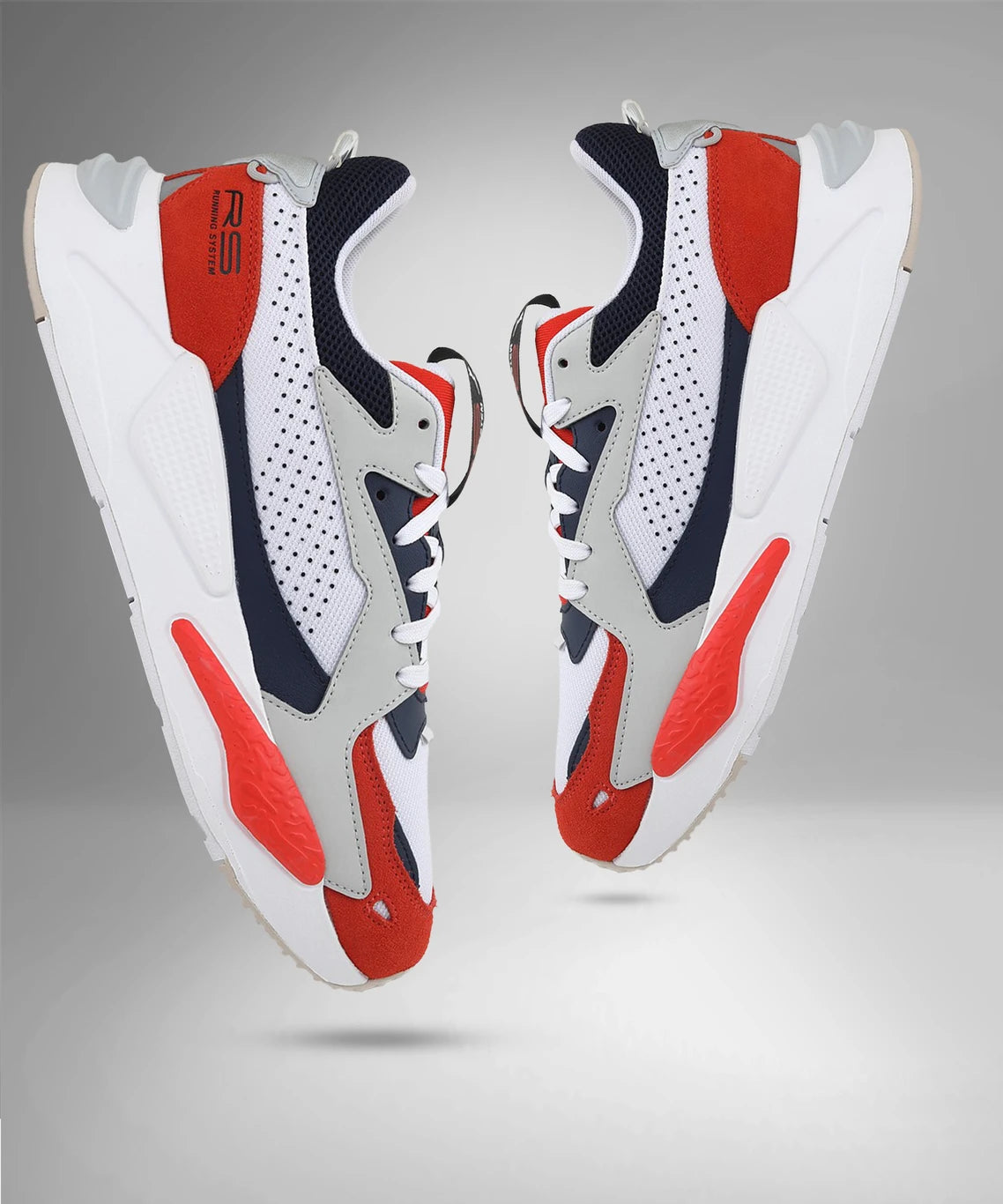 PUMA RS-Z College Sneakers For Men ( Grenadine-White , 3 UK )